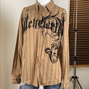 Men’s Wckd Long sleeve dress shirt sz XL